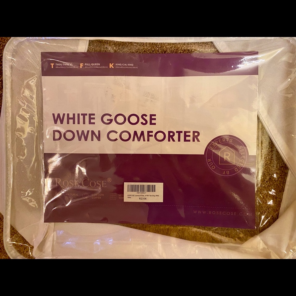 🔥Luxurious Rose Cose King goose down comforter